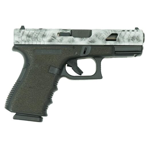 g19 gen3 compact 9mm: precision & style with silver marble slide
