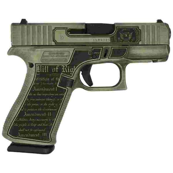 https3a2f2fmedia.chattanoogashooting.com2fimages2fproduct2fglux4350201frt242fglock 43x trump 24 crushed silver distressed 9mm luger 10rd mag 2 3 4 barrel glux4350201frt2.jpg