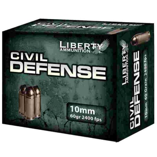 https3a2f2fmedia.chattanoogashooting.com2fimages2fproduct2fivlacd100322fliberty civil defense handgun ammunition 10mm auto 60 gr schp 2400 fps 20 ct ivlacd10032.jpg