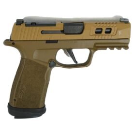 https3a2f2fmedia.chattanoogashooting.com2fimages2fproduct2fxi6816862tb2fsig sauer p365 two tone brown xmacro tacops handgun 9mm luger 17rd magazines 4 3 7 barrel 0001 right.jpg