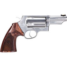 Taurus Judge Executive Grade Revolver 45 Colt/410 ga. 3 in. Stainless 5 rd. Wood Grip
