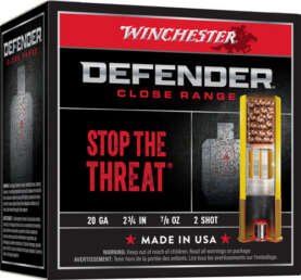 WINCHESTER DEFENDER 20GA 2.75" - 7/8OZ #2 25RD 10BX/CS