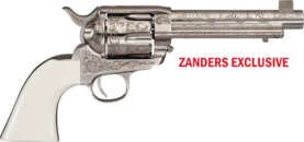 CIMARRON BAT MASTERSON 357MAG - PW FS 5.5" ENGRAVED NICKEL