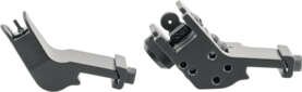 JE FIXED FRONT/REAR SIGHT - 45 DEGREE OFFSET ALUMINUM BLK