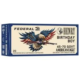 Federal Henry 250th Anniversary Rifle Ammunition .45-70 Govt 300gr HP 1850 fps 20/ct