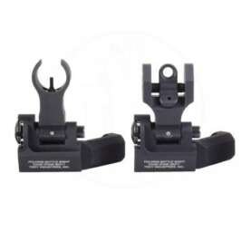 TROY 45-Degree Offset Sight Set - SSIG-45S-HRBT-00 - HK Front & Round Rear - Black