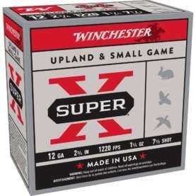 Winchester Super-X Heavy Game Shotshells 12 ga 2-3/4" 1-1/4 oz 1220 fps #7.5 25/ct