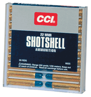 CCI SHOTSHELL 22WMR 52GR #12 - SHOT 1000FPS  20RD 100BX/CS
