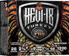 HEVI-SHOT HEAVY 18 TSS 28GA - 3" 1-1/16OZ #9 5RD 10BX/CS