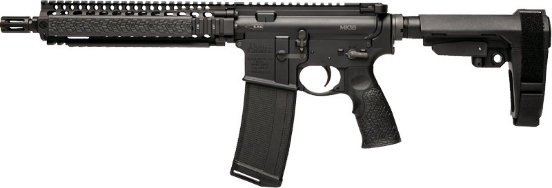 DANIEL DEF PISTOL MK18 W/BRACE - 5.56X45 1.03" 32RD BLACK