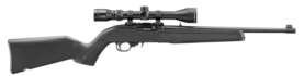 RUGER 10/22 22LR 16.4" THREAD - BLACK POLYMER STOCK W/SCOPE