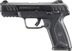 RUGER SECURITY-9 9MM LUGER - ADJ 15-SHOT BLUED SYN