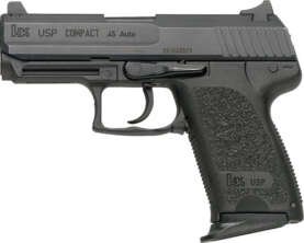 HK USP45 COMPACT V7 DAO 45ACP - 3.94" BBL 2-8RD BLACK