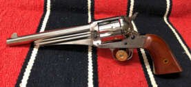 CIMARRON 1875 OUTLAW 45LC - FS 7.5" NICKEL WALNUT