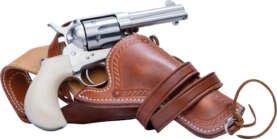 CIMARRON DOC HOLLIDAY SET - 45LC SS W/KNIFE & HOLSTER