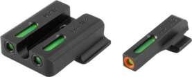 TRUGLO SIGHT SET S&W M&P MOST - TFX PRO GREEN/ORANGE OUTLINE