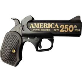 Bond Arms 250th Derringer .45 Colt/410 ga 2rd Capacity 4.25" Black Barrel Black Cerakote Finish B6 Extended Grip