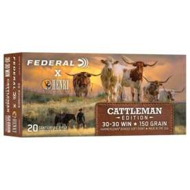 Federal x Henry Cattleman Edition rifle Ammunition 30-30 Win 150gr SP 2390 fps 20/ct