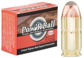 Glaser Pow'RBall Handgun Ammunition  .45 ACP 165 gr JHP 1225 fps 20/box