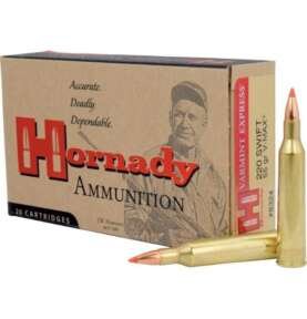 Hornady Varmint Express Rifle  Ammunition .220 Swift 55 gr V-MAX 3253 fps 20/ct