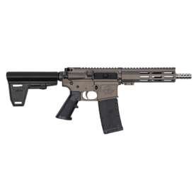 GLFA 223 Wylde Braced Pistol .223 Wylde 30rd Magazine 7.5" Stainless Steel Barrel Tungsten Finish