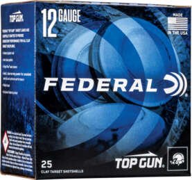 FEDERAL TOP GUN 12GA 2.75" 1OZ - #8 1180FPS 250RD CASE LOT