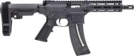 S&W M&P15-22 PISTOL 22LR 8" - 25-SH W/ADJ ARM BRACE BLACK