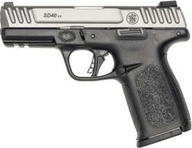 S&W SD40 2.0 40SW 4" FS 10-SH - SILVER SS SLIDE/BLACK POLYMER