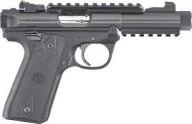 RUGER MARK IV 22/45 TACTICAL - 22LR 4.40 ADJ. BLACK  RUBBER