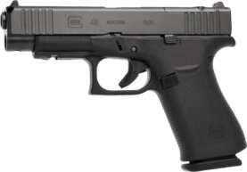 GLOCK 48 MOS 9MM LUGER FS 10RD - BLACK POLYMER FRONT RAILS