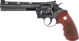 COLT PYTHON 357MAG 6" BLUED - SNAKE SCALE WALNUT (TALO)