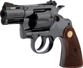 COLT PYTHON 357MAG 2.5" 6RD - BLUED WALNUT GOLD MEDALLION