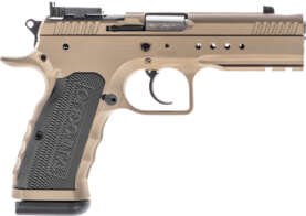 TANFOGLIO HEXAGON TACTICAL 9MM - 4.45" 17RND STEEL/ALUM GRIPS