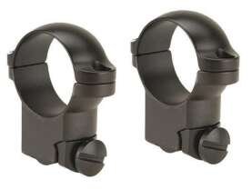 Leupold 2-Piece Solid Steel Ringmounts - Ruger M77 1" High Matte Black