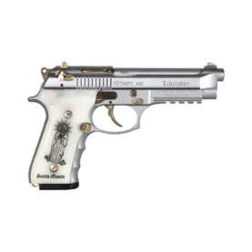 Girsan Regard MC Liberador Handgun 9mm Luger 18rd Magazine 4.9" Barrel Stainless with Santa Muerte Grips