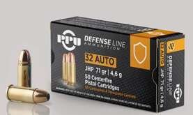 PRIVI .32 Auto JHP 71G 50 RDS Ammo