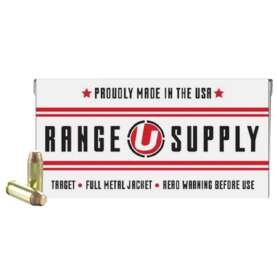 Underwood Range Supply Handgun Ammunition 10mm Auto 180 Grain FMJ 1250 fps 50/ct