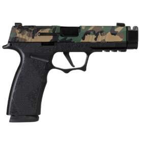 Sig Sauer P365 XMACRO TACOPS "Muilticam" Slide Handgun 9mm Luger 17rd Magazines(3) 3.7" Barrel w/Comp
