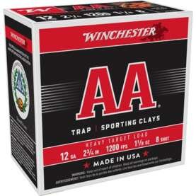 AA 12 GAUGE 2-3/4'' 1-1/8OZ #8 SHOT 25/BOX