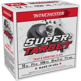 SUPER TARGET 12 GAUGE 2-3/4'' 1OZ #7-1/2 SHOT 25/BOX