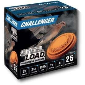 STEEL LOAD 20 GAUGE 2-3/4'' 7/8 OZ #6 SHOT 250/CASE