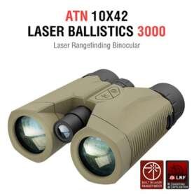 10X42MM LASER BALLISTIC RANGEFINDING BINO 3000M W/BLUETOOTH