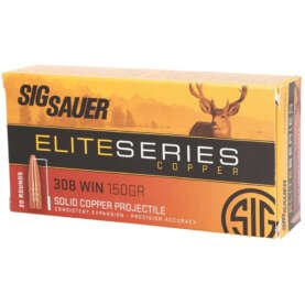 Sig Sauer Elite Hunting Rifle Ammo 308 Win. 150 gr. HT 20 rd.