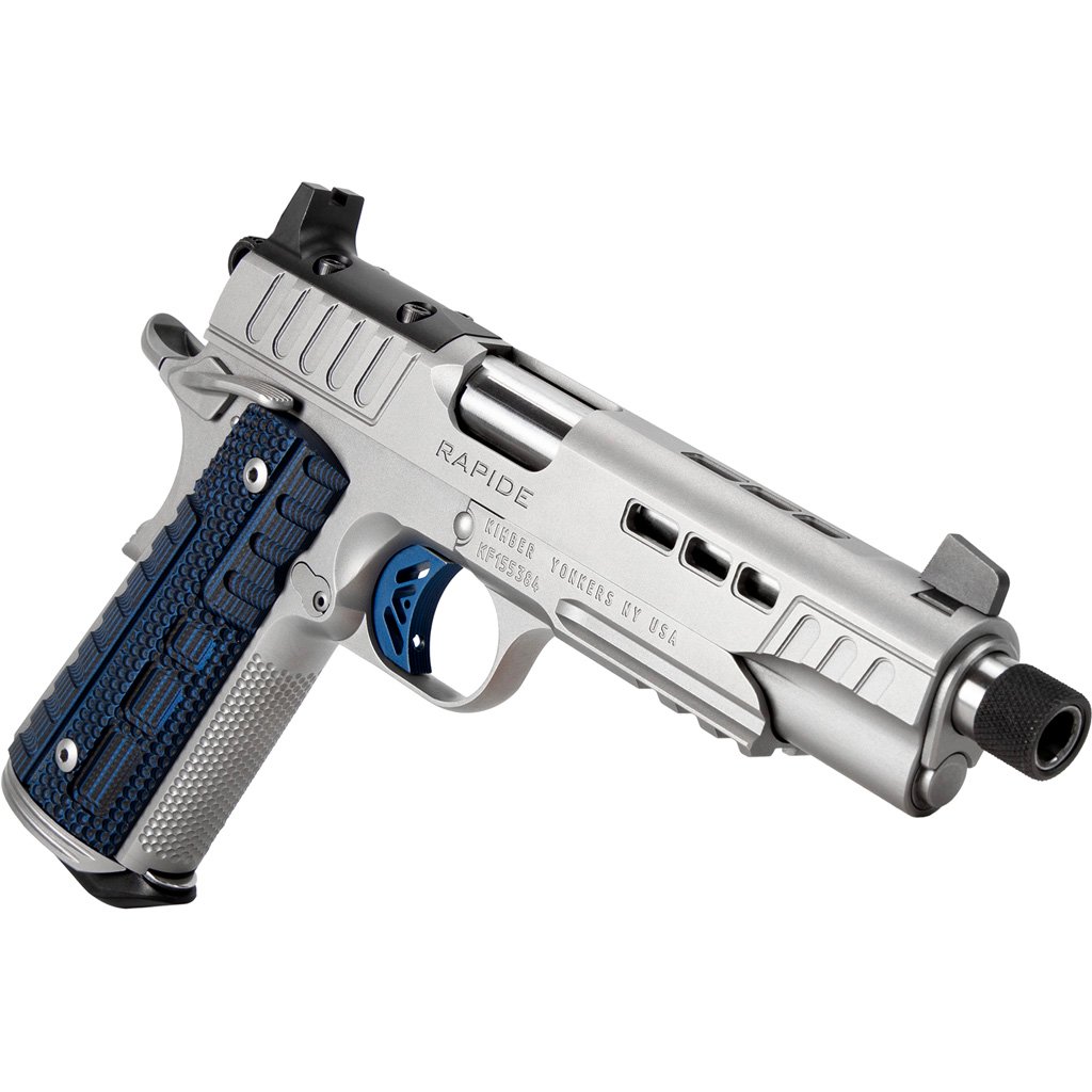 Kimber Rapide Ice Pistol 9mm 5 in. Silver and Blue 9 rd. - Image 2