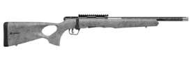 SAVAGE ARMS B17 17HMR BL/GRY 18" CARBON TB
