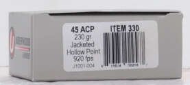 UNDERWOOD 45 ACP 230GR JHP - 20RD 10BX/CS