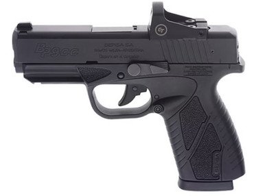 Bersa BP9 Concealed Carry 3.3" 8+1 BP9MCCL Black W/ Crimson Trace Red Dot