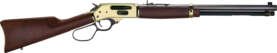 HENRY H9 BRASS SIDE GATE 30-30 - 20" OCTAGON BRASS WALNUT LL