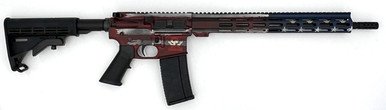 Great Lakes Firearms 223 Wylde GL15223F-AMF AR-15 16" 30+1 Nitride Barrel/Battleworn American Flag