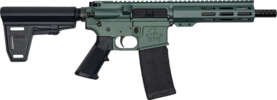 GLFA AR15 PISTOL W/BRACE 223 - WYLDE 7.5" NIT CHARCOAL GREEN